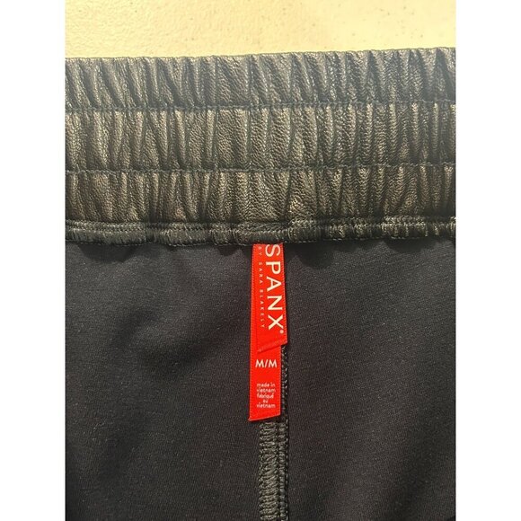 SPANX Faux Leather Jogger Pants Medium - Picture 7 of 7